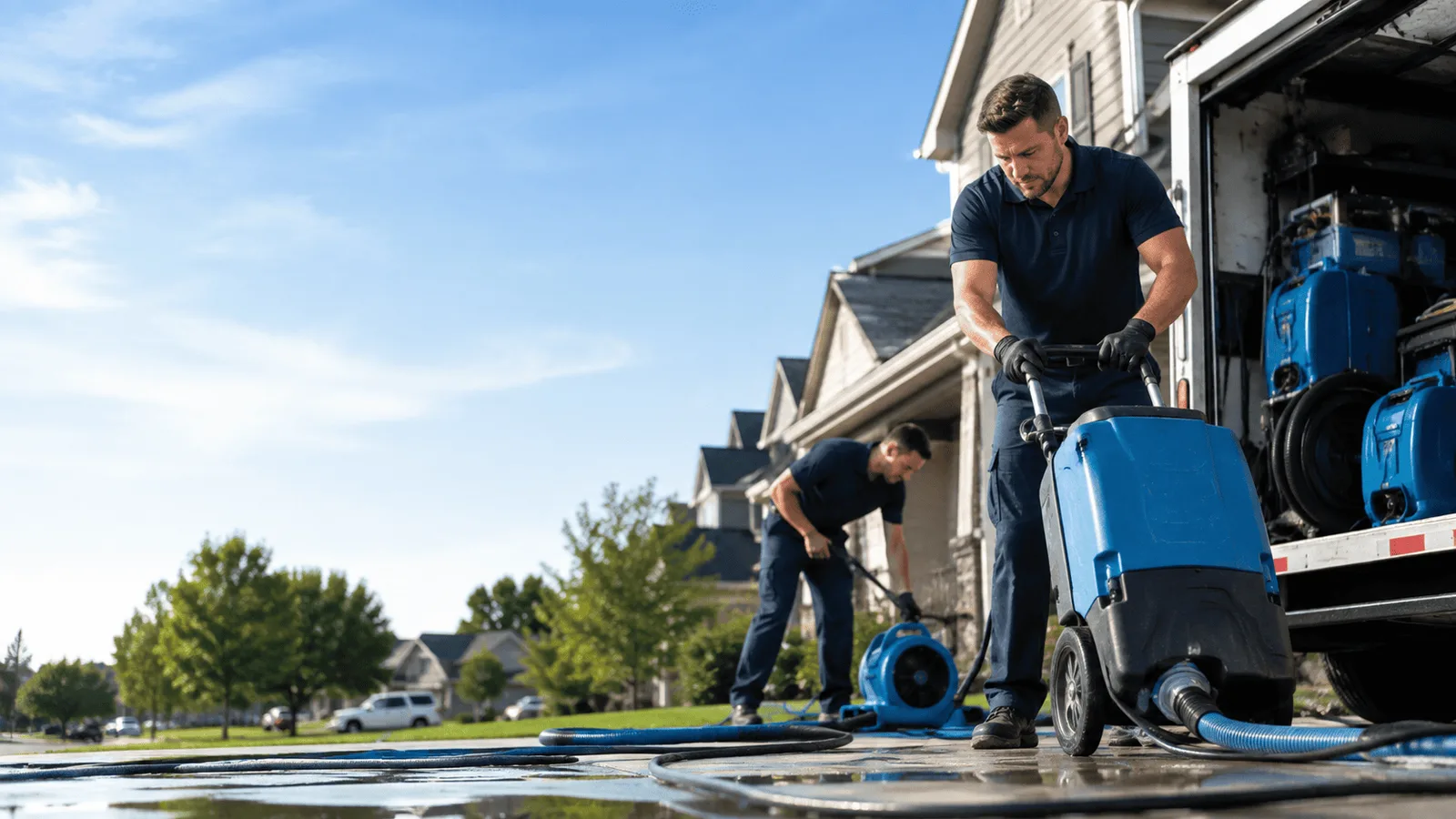 Dehumidification being performed in Southwest Harbor, ME